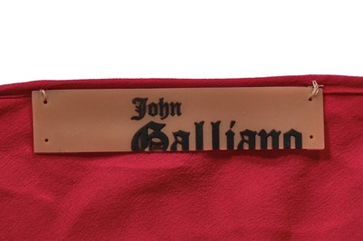 Lot 84 - A John Galliano red velvet devoré skirt, 'Esquimeau' collection, Autumn-Winter 2002-03
