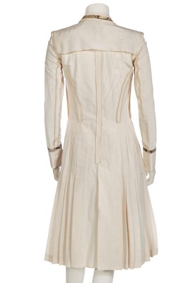 Lot 87 - A John Galliano ivory moiré coat, 'Music Icons' collection, Spring-Summer 2000