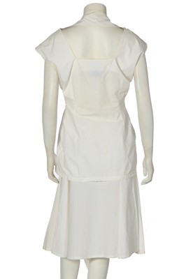 Lot 256 - A John Galliano white cotton ensemble, 'Blanche du Bois' collection, Spring-Summer 1988