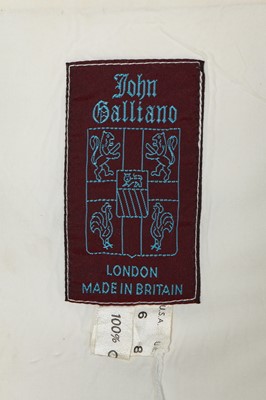 Lot 256 - A John Galliano white cotton ensemble, 'Blanche du Bois' collection, Spring-Summer 1988