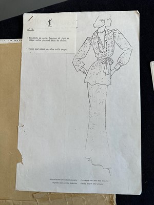 Lot 70 - Yves Saint Laurent for the Duchess of Windsor couture fashion sketches, 1969 to circa 1975