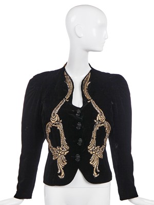 Lot 242 - An Elsa Schiaparelli couture 'Hall of Mirrors' jacket, 'Zodiac' collection, Autumn-Winter, 1938-39