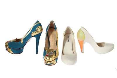 Lot 64 - An interesting group of designer shoes, 1990s-2010s