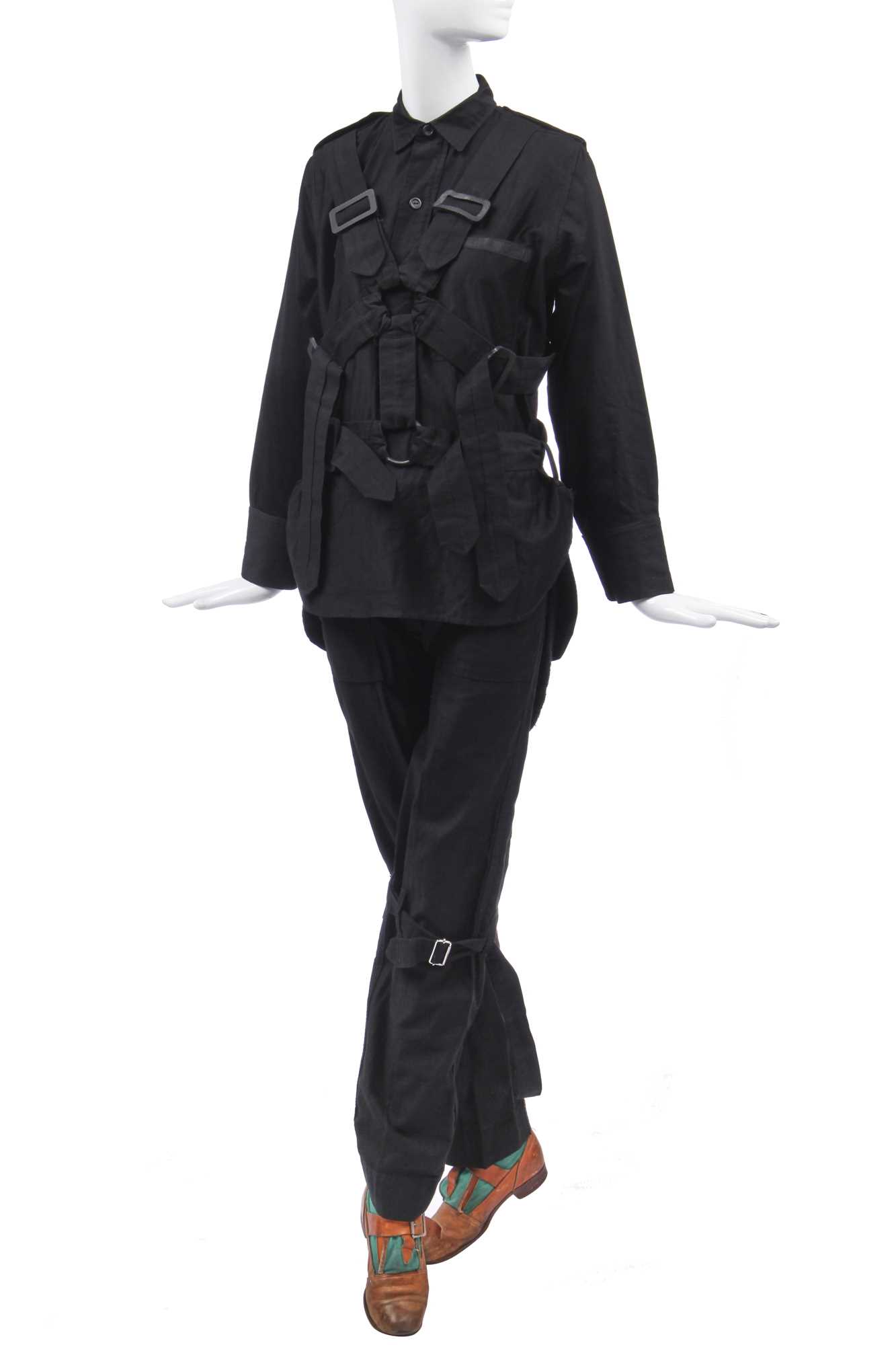 Click for high resolution Lot 4 - A Westwood/McLaren Seditionaries complete Parachute /Bondage ensemble, circa 1977