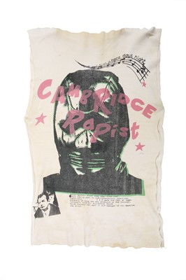 Lot 5 - Pete Burn's Westwood/McLaren 'Cambridge Rapist' t-shirt, 1977