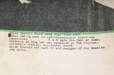 Lot 5 - Pete Burn's Westwood/McLaren 'Cambridge Rapist' t-shirt, 1977