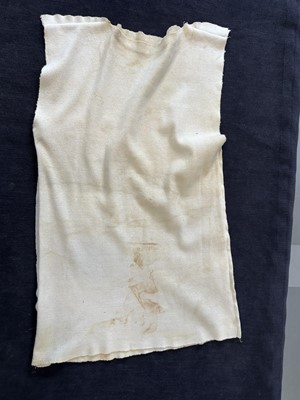 Lot 5 - Pete Burn's Westwood/McLaren 'Cambridge Rapist' t-shirt, 1977