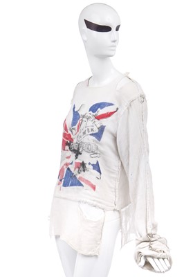 Lot 6 - A Westwood/McLaren Seditionaries 'Anarchy' muslin bondage shirt, circa 1977
