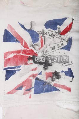 Lot 6 - A Westwood/McLaren Seditionaries 'Anarchy' muslin bondage shirt, circa 1977