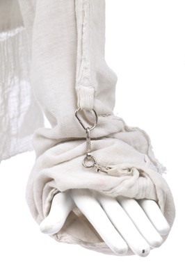 Lot 6 - A Westwood/McLaren Seditionaries 'Anarchy' muslin bondage shirt, circa 1977