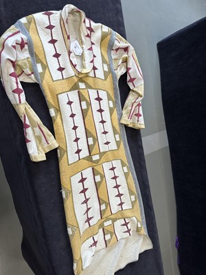Lot 10 - A Westwood/McLaren 'Navajo' print dress, 'Savage' collection, Spring-Summer 1982