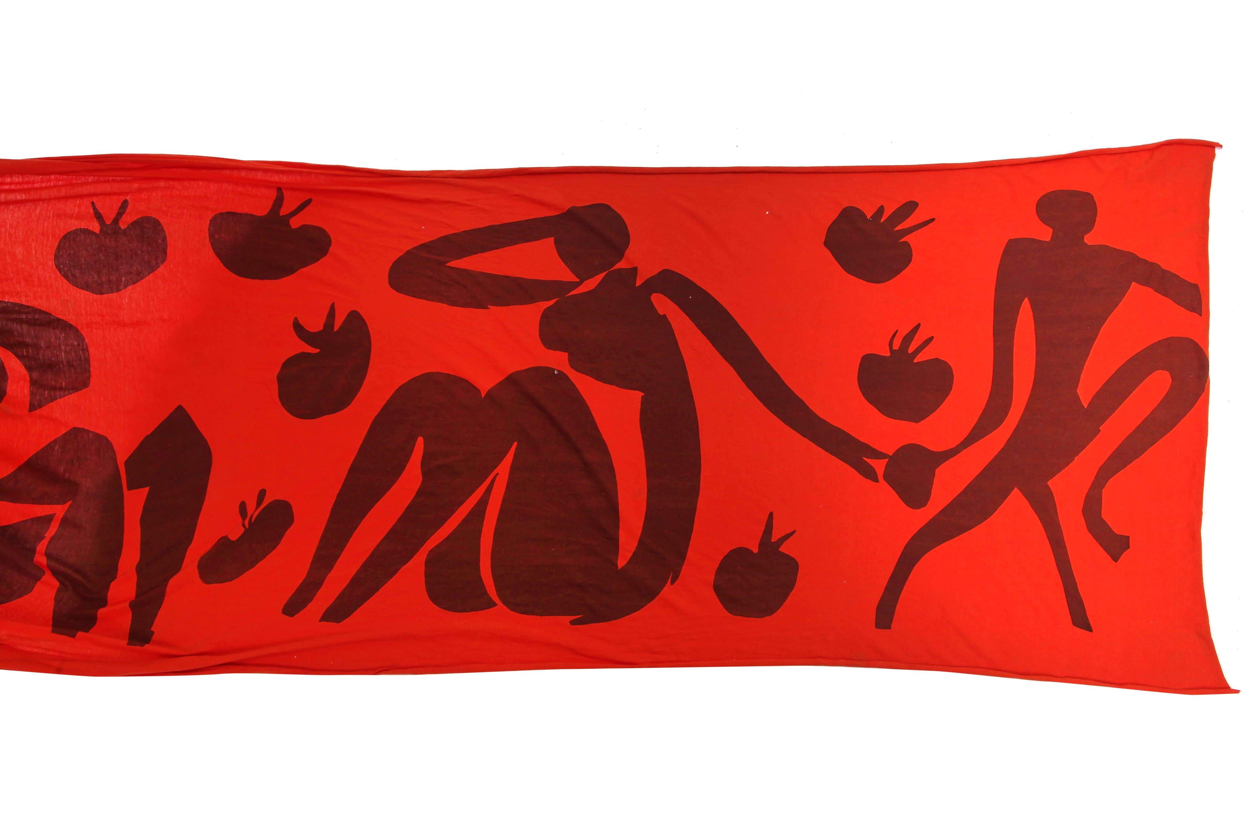 Lot 13 - A Westwood/McLaren orange toga dress and bra,