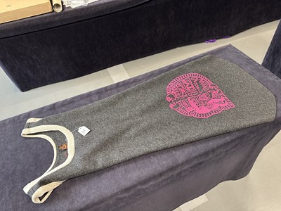 Lot 19 - A rare Westwood/McLaren grey wool 'Koo' tunic and trainers, 'Witches' collection, Autumn-Winter, 1983-4