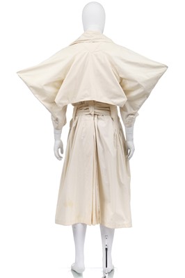 Lot 21 - A Westwood/McLaren outsized trench coat, 'Witches' collection, Autumn-Winter 1983-84