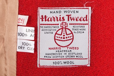 Lot 27 - A Vivienne Westwood red wool trouser suit, 'Harris Tweed' collection, Autumn-Winter, 1987-88