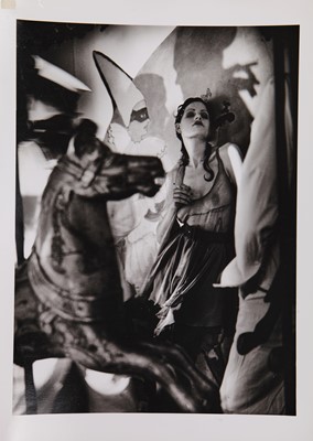 Lot 380 - Javier Vallhonrat for John Galliano gelatin silver prints, 'Hairclips', Autumn-Winter, 1988-89 press campaign