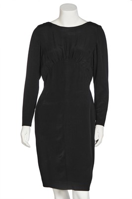 Lot 186 - An Yves Saint Laurent haute couture little black dress, circa 1984