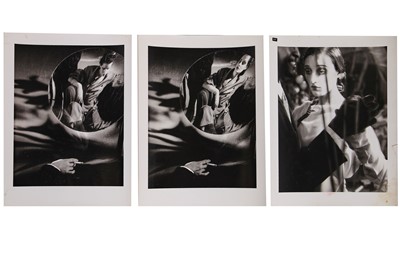 Lot 382 - Javier Vallhonrat for John Galliano gelatin silver prints, 'Hairclips', Autumn-Winter, 1988-89 press campaign