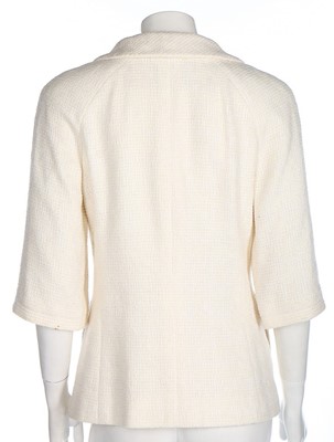 Lot 2 - A Chanel cream cotton jacket, 2007, labelled,...