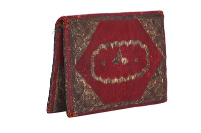 Lot 214 - An embroidered wallet for Edward Pakenham, Moroccan, 1761