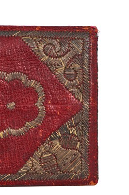 Lot 214 - An embroidered wallet for Edward Pakenham, Moroccan, 1761