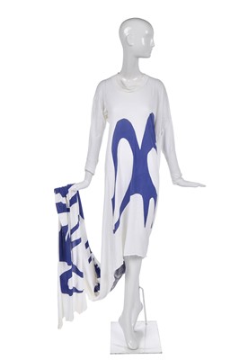 Lot 350 - A rare Westwood/McLaren Matisse-print toga dress, 'Savage' collection, Spring-Summer, 1992