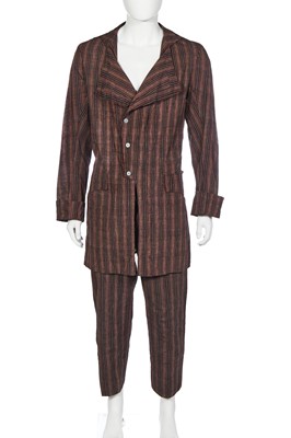 Lot 219 - A Westwood/McLaren madras striped suit, 'Pirate' collection, Autumn-Winter 1981-82