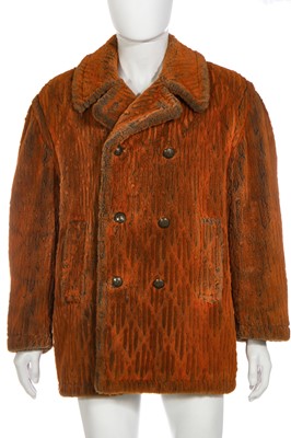 Lot 122 - A Jean Paul Gaultier men's faux-fur double-breasted pea-coat, late 1990s-2000s