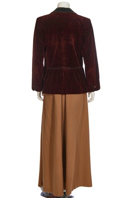 Lot 327 - An Yves Saint Laurent Chinese-inspired black velvet jacket, early 1970s