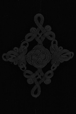Lot 327 - An Yves Saint Laurent Chinese-inspired black velvet jacket, early 1970s
