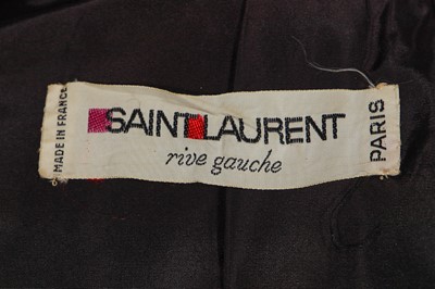 Lot 327 - An Yves Saint Laurent Chinese-inspired black velvet jacket, early 1970s
