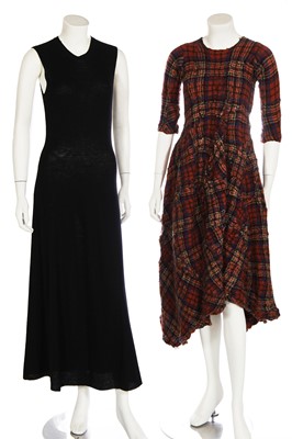 Lot 186 - A Junya Watanabe/Comme des Garçons tartan bouclé wool dress, circa 1999