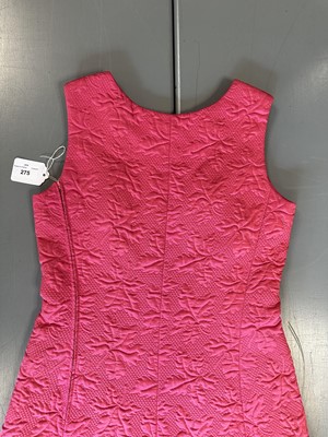 Lot 275 - A Balenciaga couture pink matelassé silk evening gown, Spring-Summer, 1967