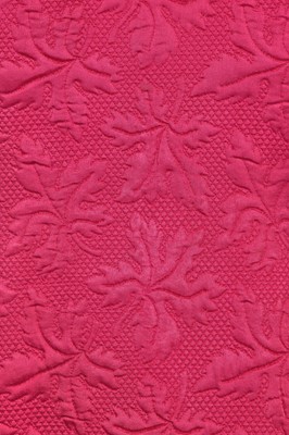 Lot 275 - A Balenciaga couture pink matelassé silk evening gown, Spring-Summer, 1967