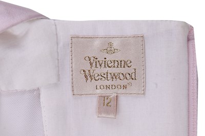 Lot 490 - A Vivienne Westwood 'Care Bear' pale-pink satin corset, 2000