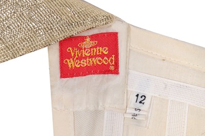 Lot 32 - A Vivienne Westwood complete gold and white ensemble, 'Britain Must Go Pagan', Spring-Summer, 1988