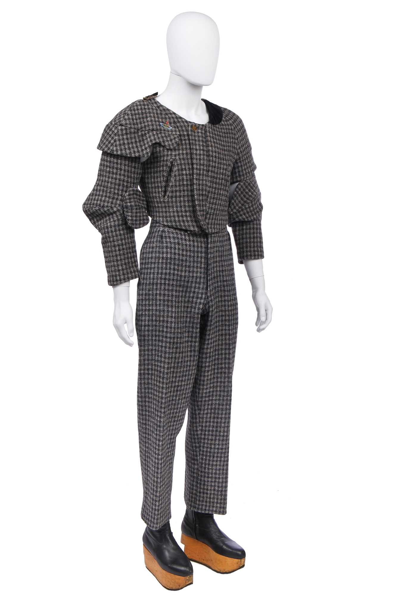 Lot 30 - A Vivienne Westwood men's Time Machine suit, Autumn-Winter 1988-89