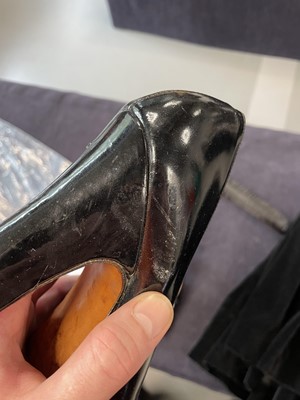 Lot 31 - A Vivienne Westwood complete black velvet ensemble, 'Time Machine', Autumn-Winter, 1988-89