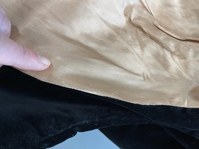 Lot 31 - A Vivienne Westwood complete black velvet ensemble, 'Time Machine', Autumn-Winter, 1988-89