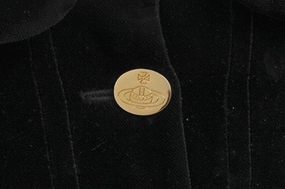 Lot 31 - A Vivienne Westwood complete black velvet ensemble, 'Time Machine', Autumn-Winter, 1988-89