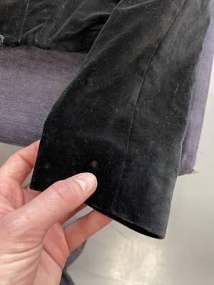 Lot 31 - A Vivienne Westwood complete black velvet ensemble, 'Time Machine', Autumn-Winter, 1988-89