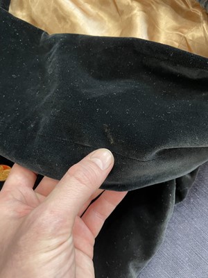 Lot 31 - A Vivienne Westwood complete black velvet ensemble, 'Time Machine', Autumn-Winter, 1988-89