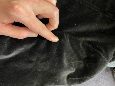 Lot 31 - A Vivienne Westwood complete black velvet ensemble, 'Time Machine', Autumn-Winter, 1988-89