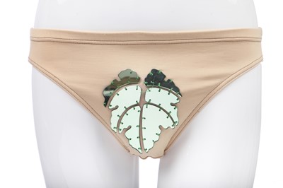 Lot 39 - A rare pare of fig-leaf mirrored underpants/knickers, 'Voyage to Cythera' Autumn-Winter, 1989-90