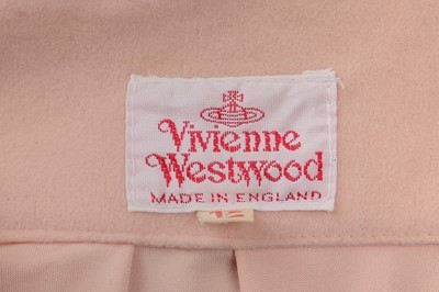 Lot 33 - A Vivienne Westwood printed pink suedette ensemble, 'Pagan V' collection,  Spring-Summer, 1990