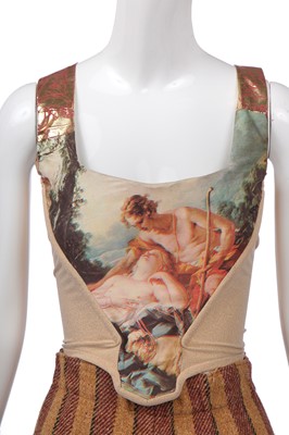 Lot 40 - A fine Vivienne Westwood Boucher-print complete corset ensemble, 'Portrait' collection, Autumn-Winter, 1990-91
