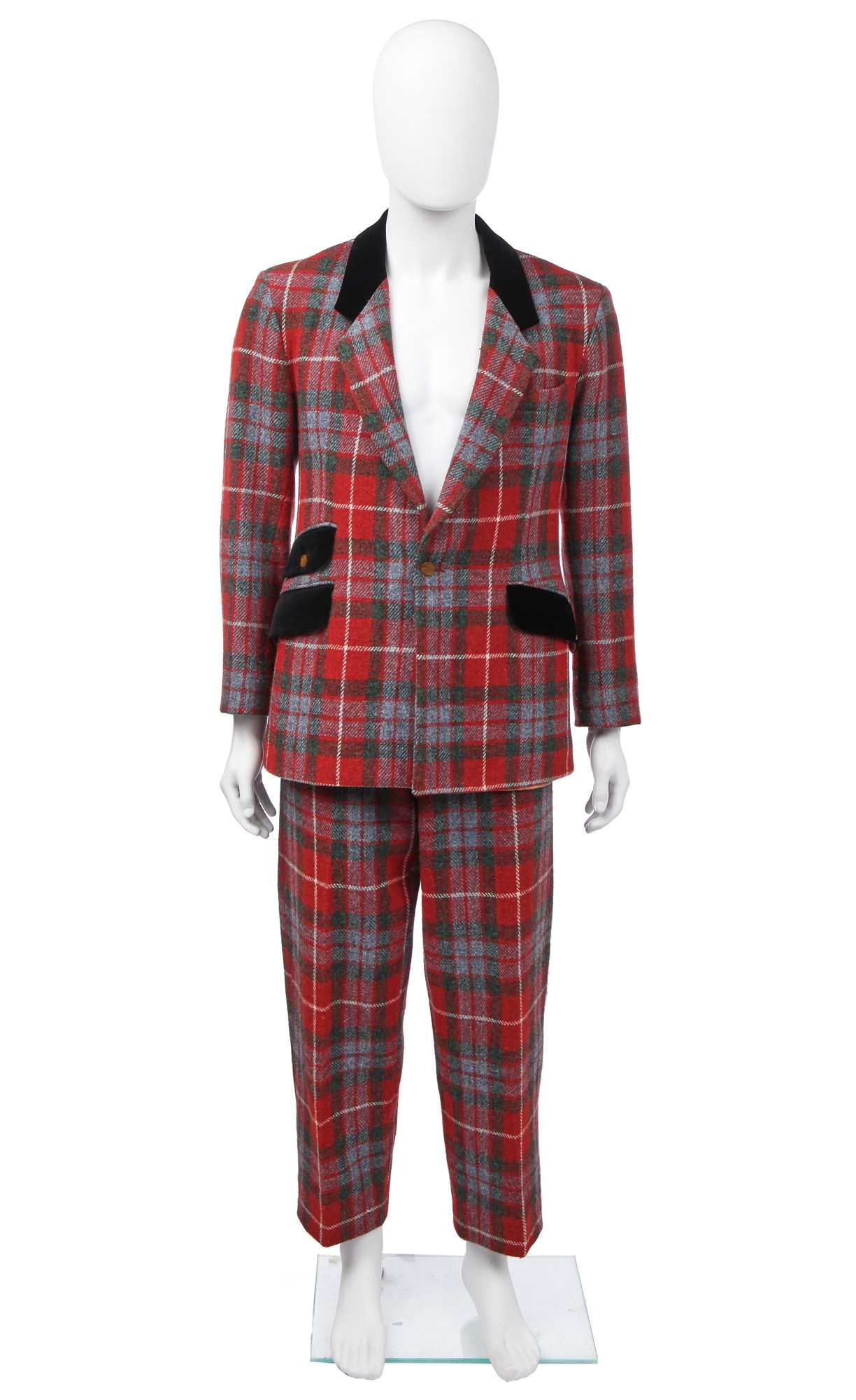 Lot 45 - A Vivienne Westwood men's Harris tweed tartan suit, 'Dressing Up' collection, Autumn-Winter, 1991-92