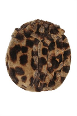 Lot 54 - A Vivienne Westwood faux leopard fur jacket and bag, 'Always on Camera' Autumn-Winter, 1992-93