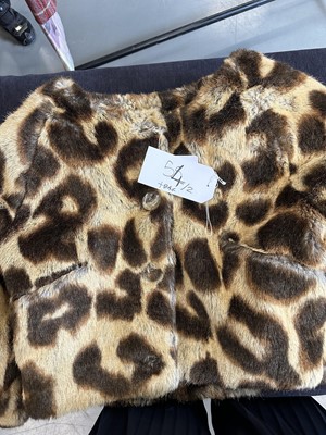 Lot 54 - A Vivienne Westwood faux leopard fur jacket and bag, 'Always on Camera' Autumn-Winter, 1992-93