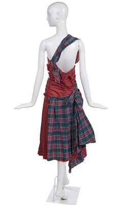 Lot 542 - A Comme des Garçons cotton tartan halter-neck dress, 'Lost Empire' collection, Spring-Summer 2006
